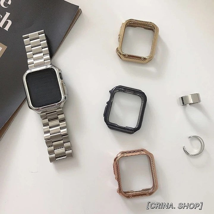 Apple watch band stainless steel strap
