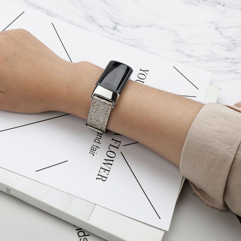 Fitbit charge5 band women's genuine leather strap
