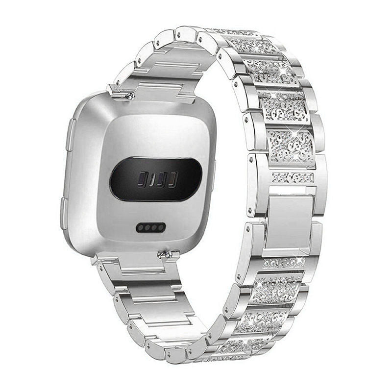 Fitbit versa watch stainless steel metal strap