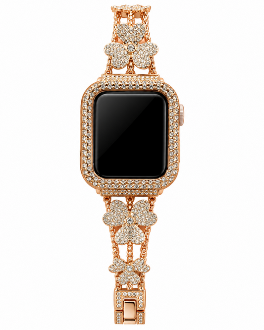 Chain Clover Crystal Apple Watch Band