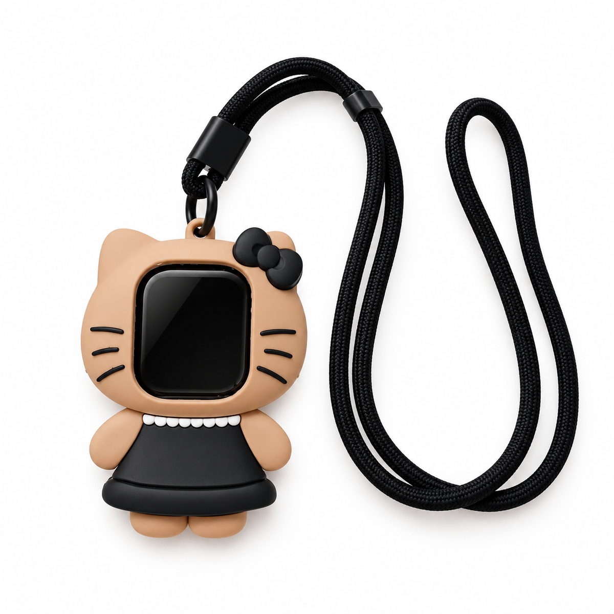 Bow Cat Smartwatch Case with Lanyard