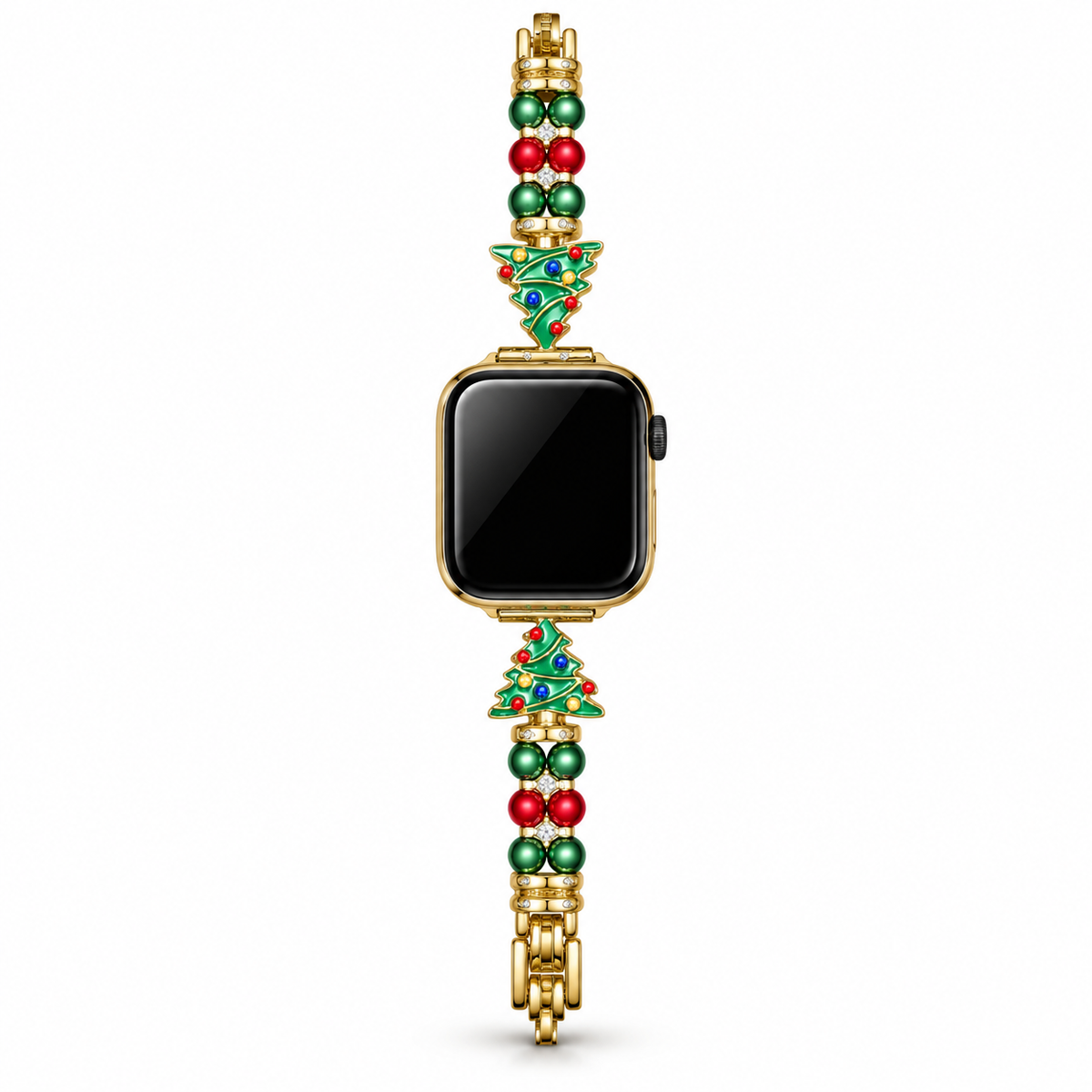 Christmas Pearl Charm Link Watch Band