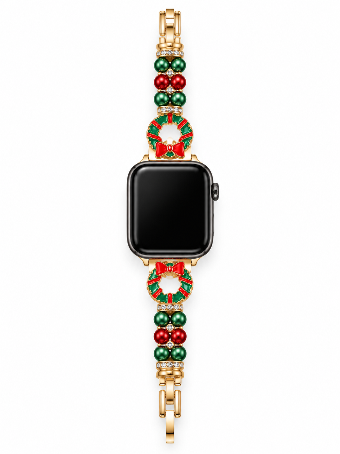 Christmas Pearl Charm Link Watch Band
