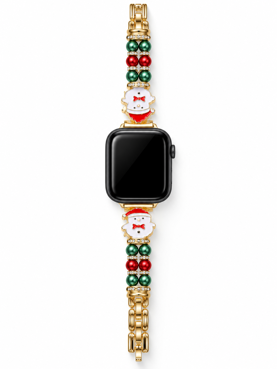 Christmas Pearl Charm Link Watch Band
