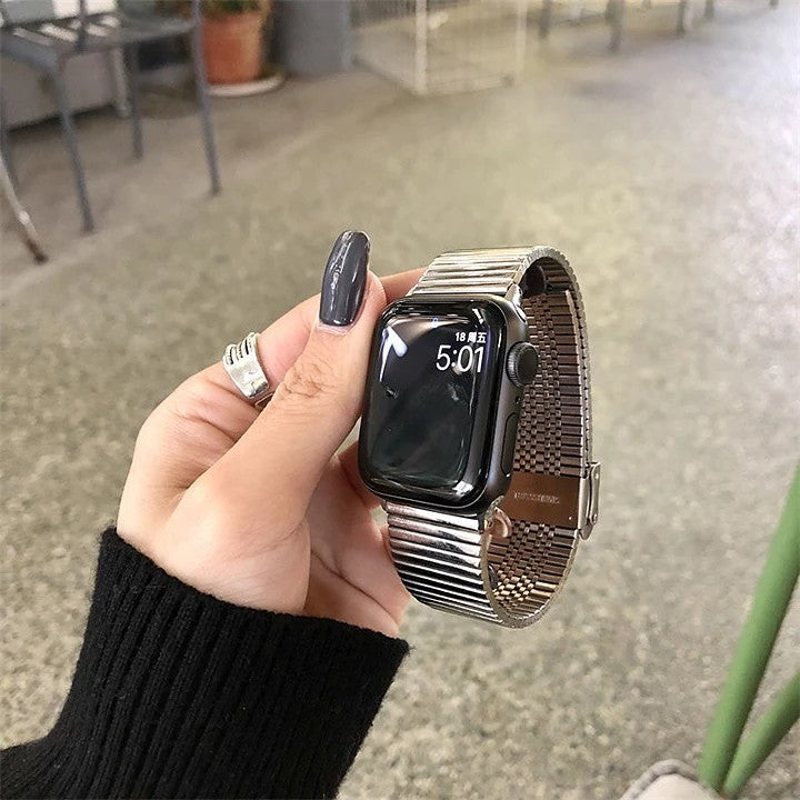 Apple watch band stainless steel metal strap