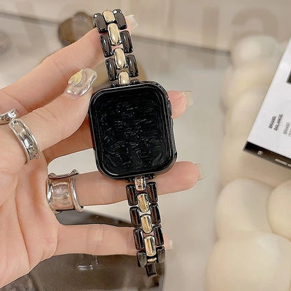 Teardrop-Shaped Metal Apple Watch Band