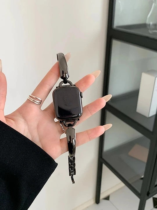 Geometric Link Stainless Steel Apple Watch Band
