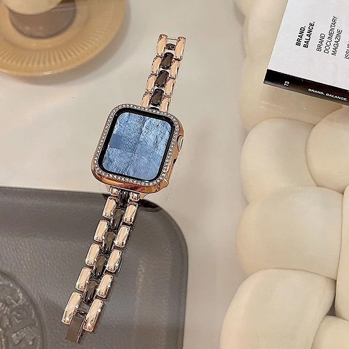 Teardrop-Shaped Metal Apple Watch Band