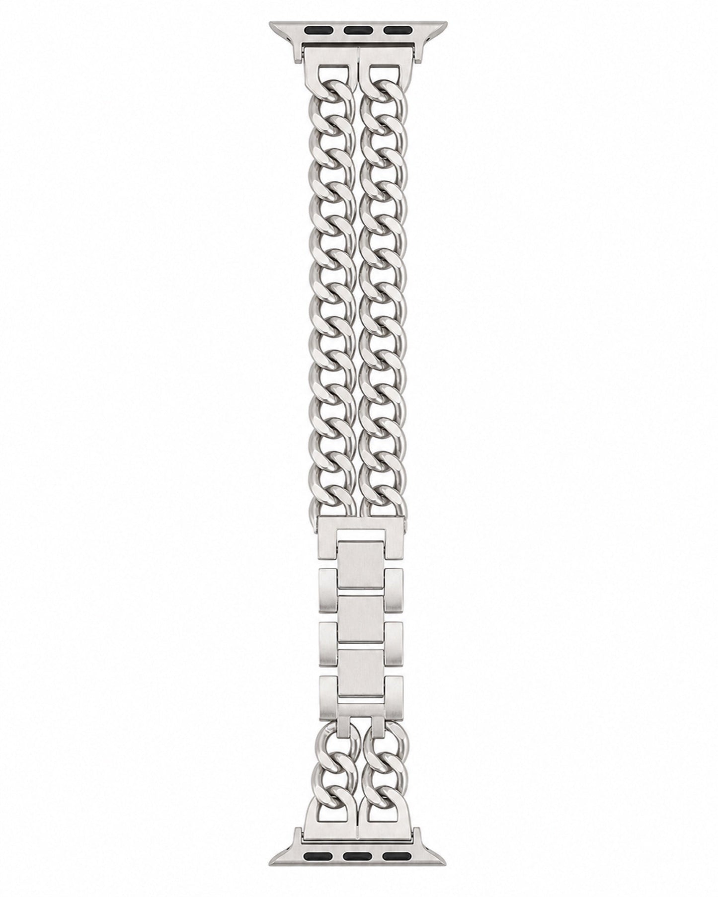 Star Light Double Chain Apple Watch Band - white background product view