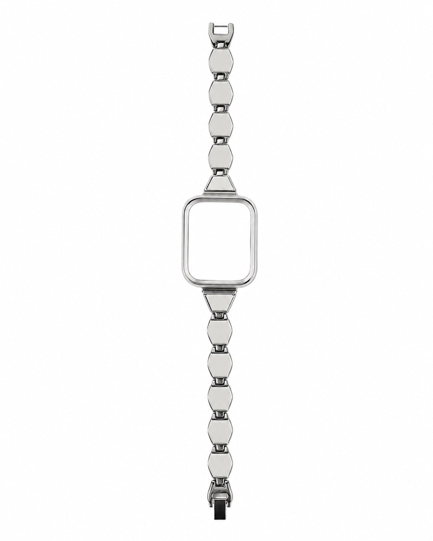 Hexagonal Metal Apple Watch Protective Case - white background product view