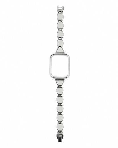 Hexagonal Metal Apple Watch Protective Case - white background product view
