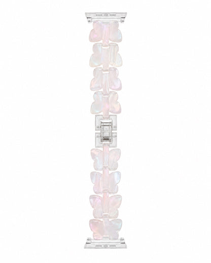 Butterfly Resin Apple Watch Band - white background product view