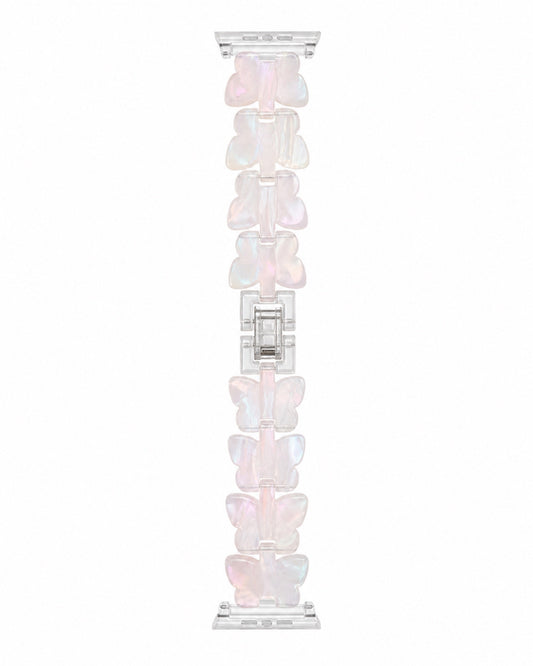 Butterfly Resin Apple Watch Band - white background product view