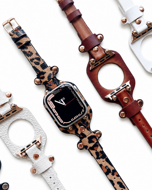 Personalized Leather Apple Watch Band