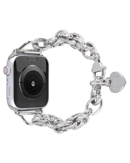 Metal Pendant Bracelet Punk Apple Watch Band - white background product view
