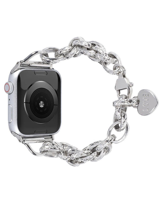 Metal Pendant Bracelet Punk Apple Watch Band - white background product view
