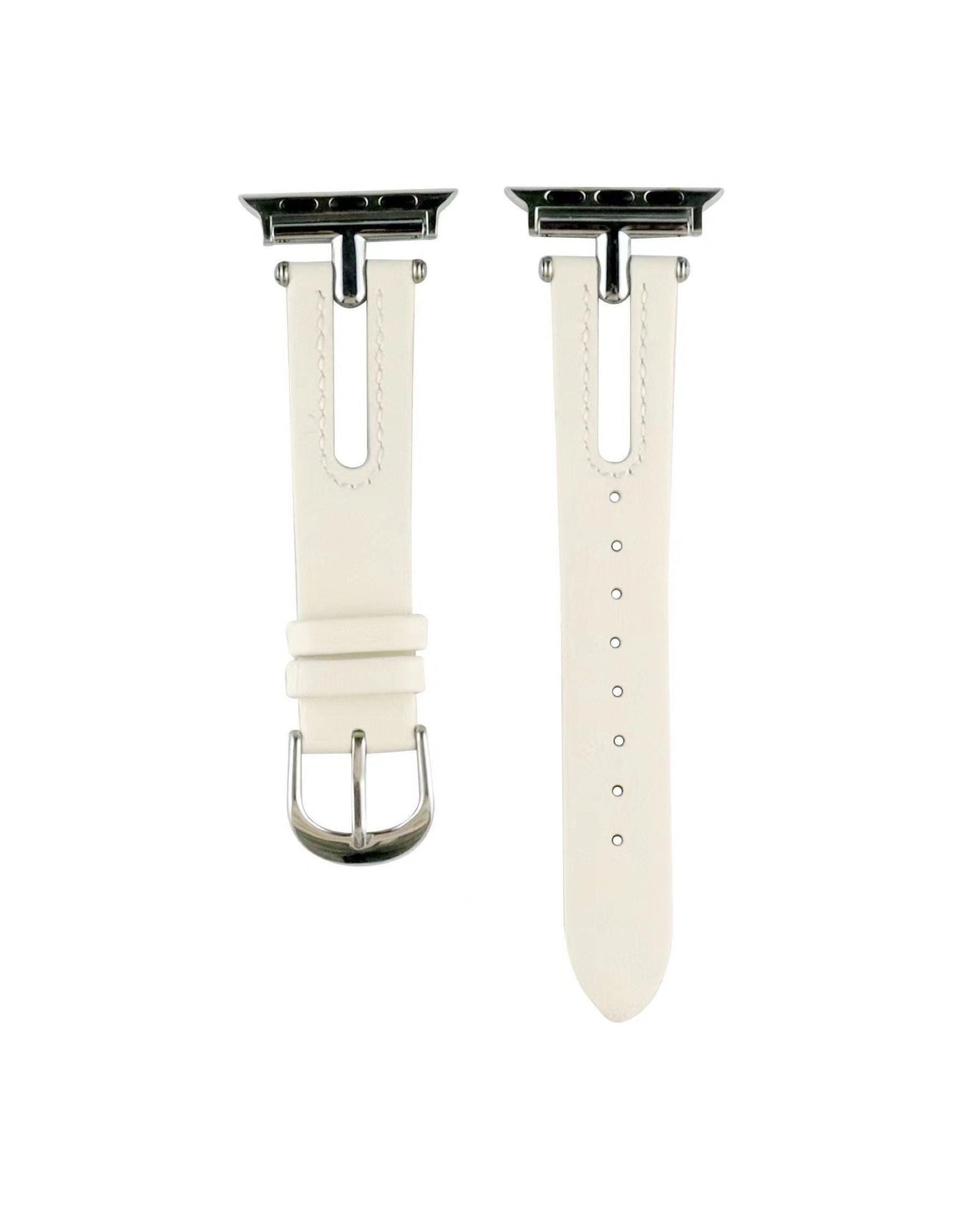 Leather Apple Watch Band - white background product view
