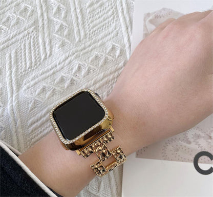 Texture Rhombus Metal Apple Watch Band
