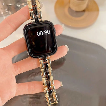 Teardrop-Shaped Metal Apple Watch Band