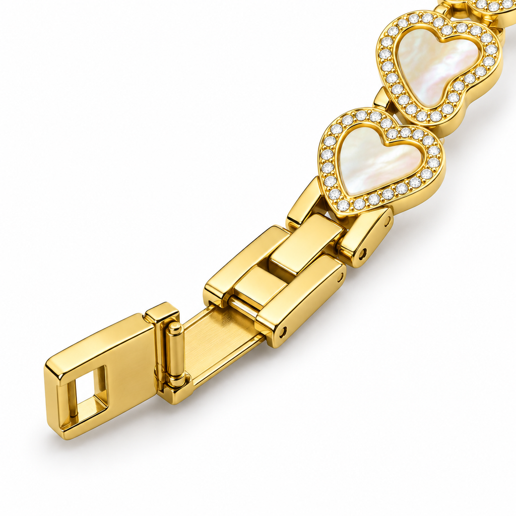 Heart-Link Crystal Smartwatch Band