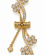 Floral Vine Crystal-Inspired Dangle Watch Band