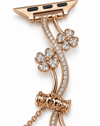 Floral Vine Crystal-Inspired Dangle Watch Band