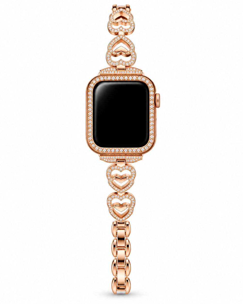 Double Love Thin Chain Crystal Apple Watch Band