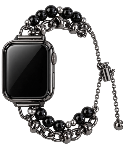 Midnight Bead & Chain Apple Watch Band