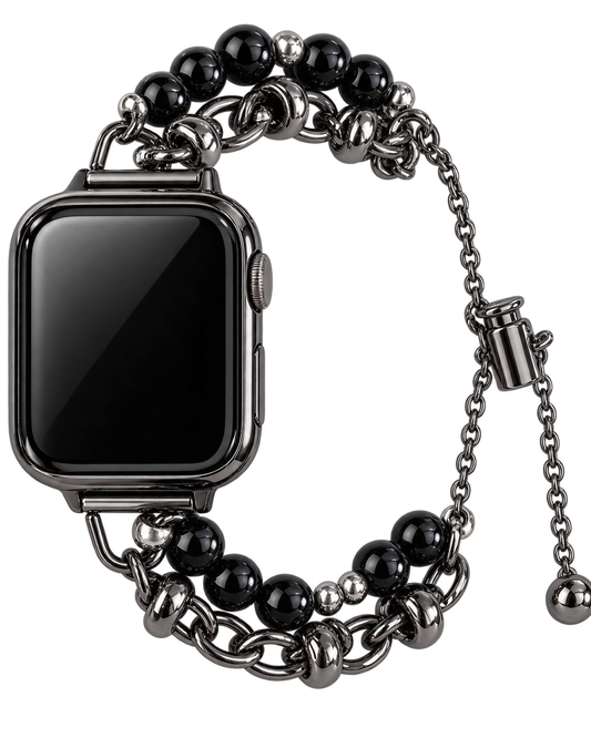 Midnight Bead & Chain Apple Watch Band