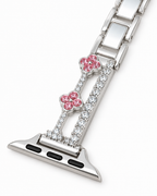 Flower Link Crystal-Inspired Bracelet Watch Band