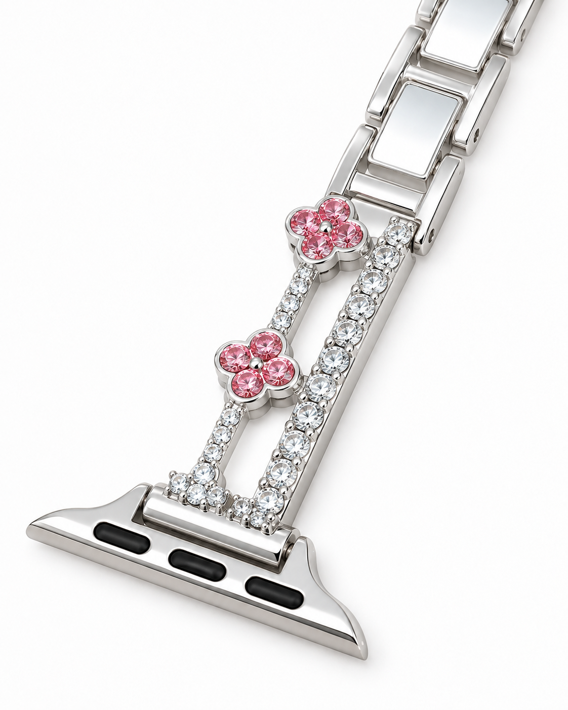 Flower Link Crystal-Inspired Bracelet Watch Band