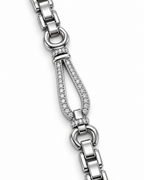Silver Teardrop Crystal-Inspired Link Watch Band