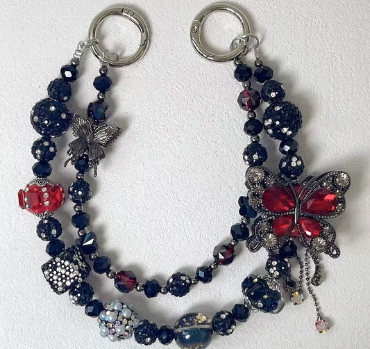 New Double-Layer Butterfly Phone Charms — Stylish & Versatile Keychain