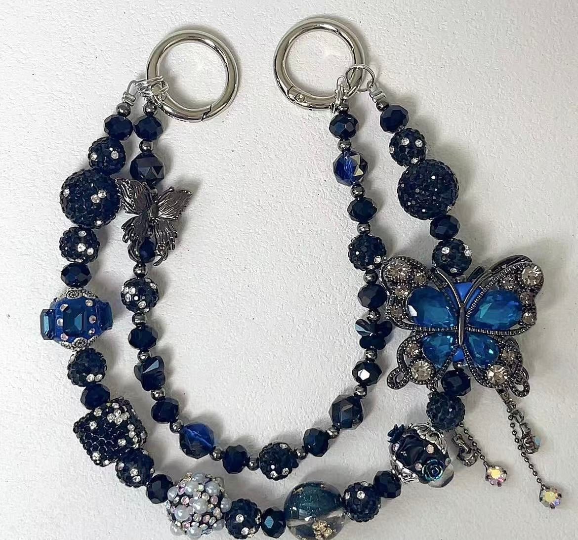 New Double-Layer Butterfly Phone Charms — Stylish & Versatile Keychain
