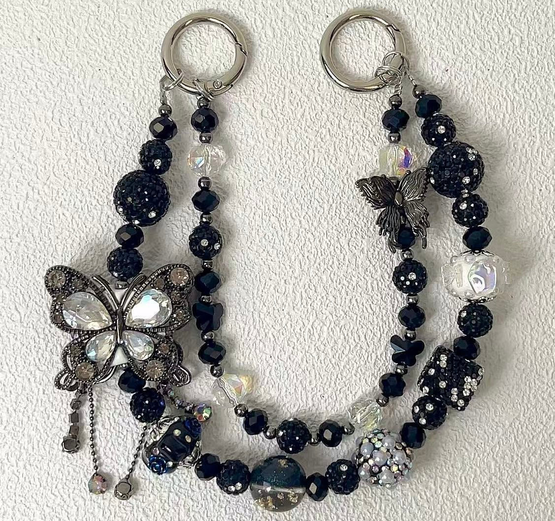 New Double-Layer Butterfly Phone Charms — Stylish & Versatile Keychain