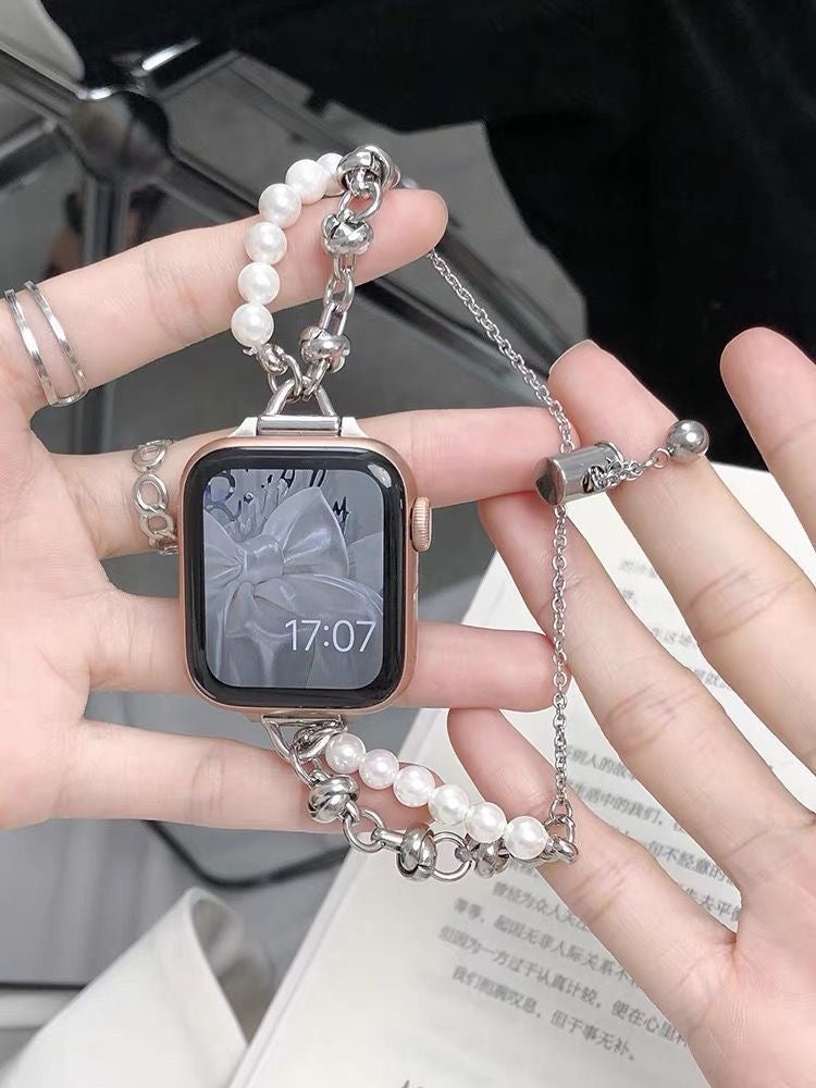 Midnight Bead & Chain Apple Watch Band