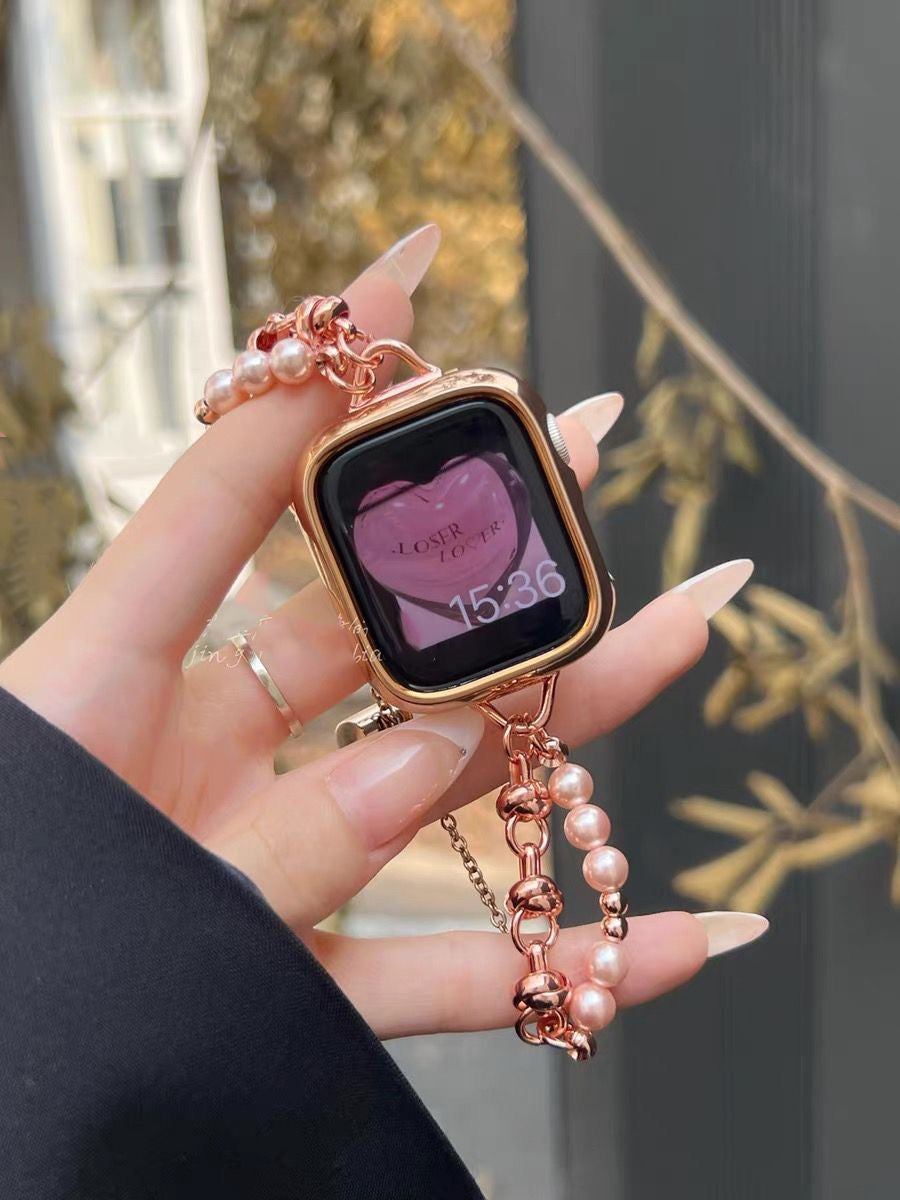Midnight Bead & Chain Apple Watch Band