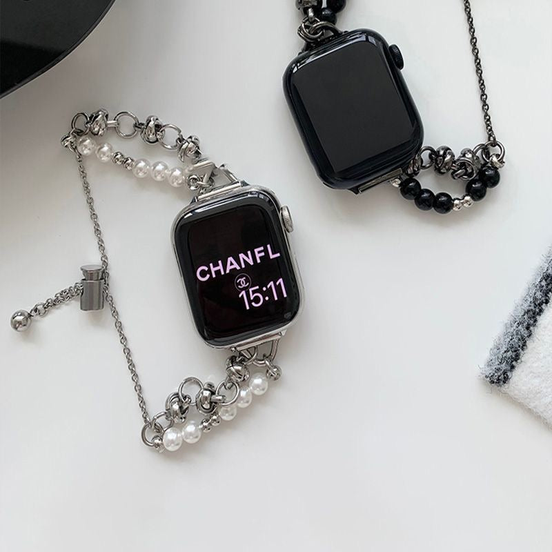 Midnight Bead & Chain Apple Watch Band