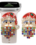 Santa Claus Rhinestone Watch Band Charm