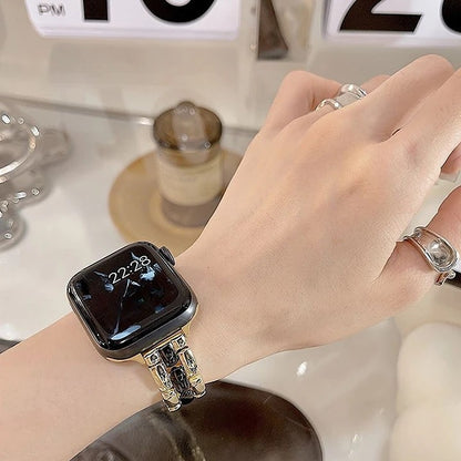 Teardrop-Shaped Metal Apple Watch Band