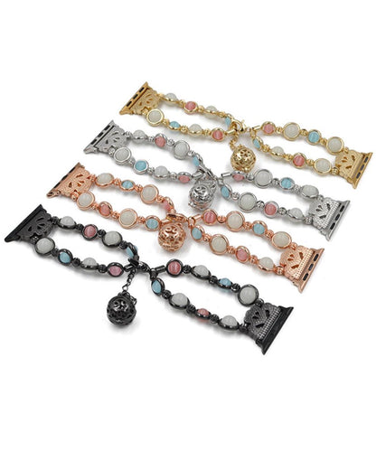 Luminous Beads Chain Apple Watch Band compatible with Apple Watch - white background product view