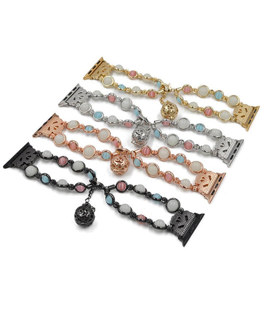 Luminous Beads Chain Apple Watch Band compatible with Apple Watch - white background product view